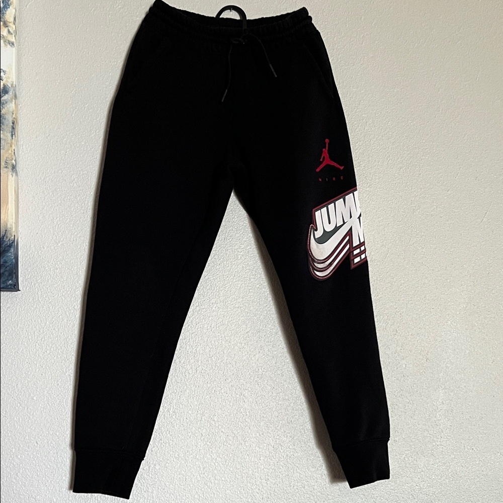 Jordan Kids Black and Red Joggers